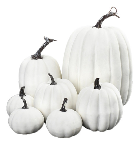 Modelo De Calabaza De Simulación, 7 Piezas, Decoración Artif