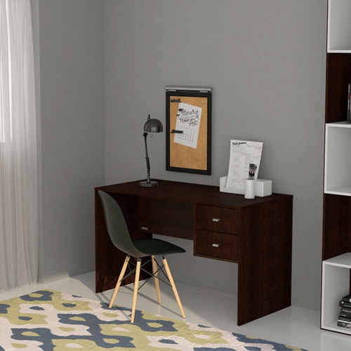 Escritorio Classic 2 Cajonesguiashierro 123x60 Oficina Hogar