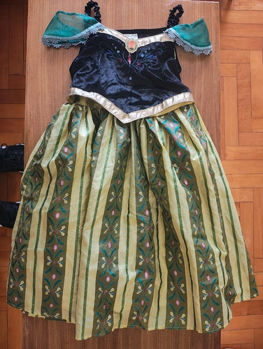 Disfraz Anna Día De La Coronación Original Disney Parks Verde Musgo 7/8 (Usado)