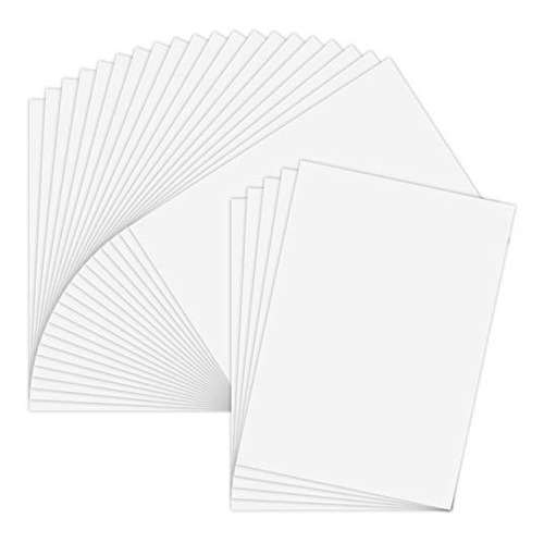 Vinil Para Impresión Lasser Tamaño Tabloide Blanco 100 Hojas