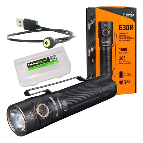 fenix e30r rechargeable edc flashlight Hook and Arrow C charging the E18R v2.0 is better than ever Cut or Carry: Fenix E30R