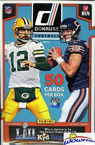 2017 Donruss Nfl Football Factory Sealed Hanger Box With 50 