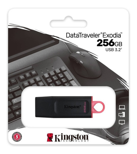 Imagen 4 de 4 de Memoria USB 3.2 de alta Velocidad kingston DataTraveler DTX/256GB