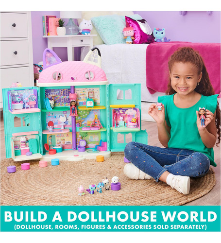 Casa De Muñecas Gabbys, Set De Regalo De Figuras De Lujo Con
