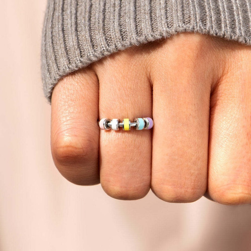 Imagen 2 de 2 de Anillo De Acero Con Anti-stress - 3996