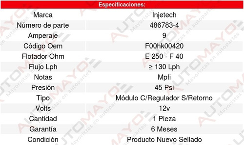 Modulo Bomba Combus Sierra 150 8cil 5.3l 10 Al 13 8160941