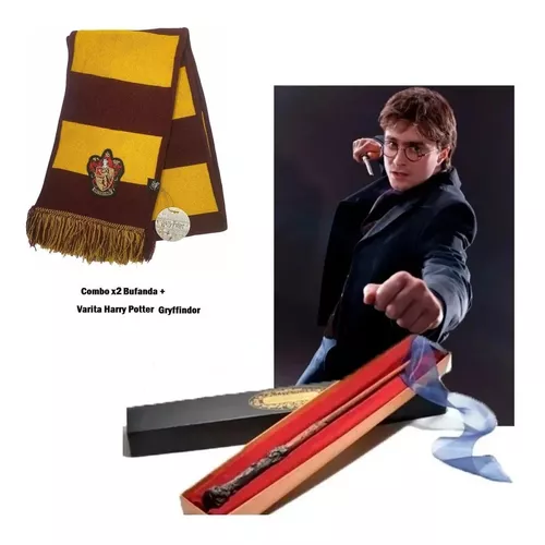 Combo Varita Mágica Harry Potter + Bufanda Gryffindor