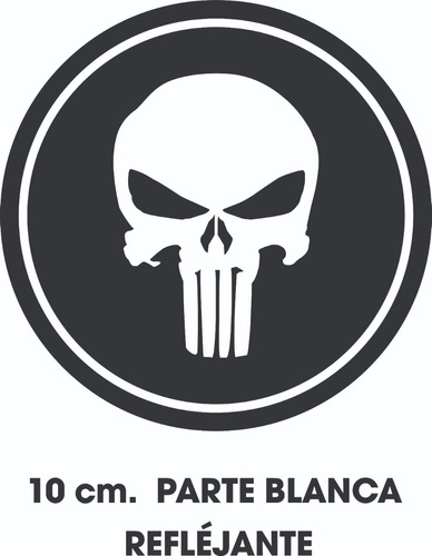 Stickers, Calcomanía Con Reflejante El Punisher