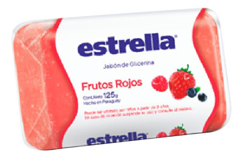 Estrella Jab.x125 Glicerina Frutos Rojos 