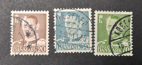 Sello Postal Dinamarca 1950 - Freederik Ix