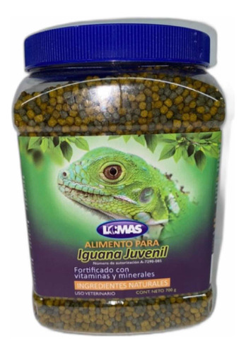 Alimento Para Iguana Juvenil De 700 Gramos