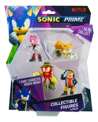 Muñeco Sonic Prime X5 Figura Coleccionable D 6cm Son2040 Srj