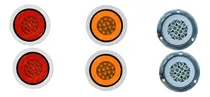 Comprar Faros De Stop Redondos Ojo De Angel Blanco Rojo Y Amarillo