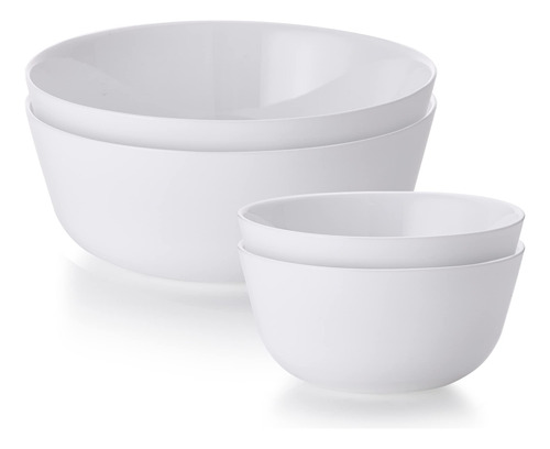 Corelle Juego De Cuencos Ed Blancos 4pk Ffp, 4 Piezas