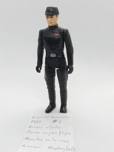 Star Wars Vintage Imperial Commander 1980 #1 Kenner Hong V1