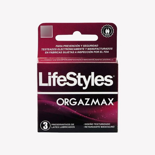 Condones Lyfestyle 3 Unidades  Orgazmax
