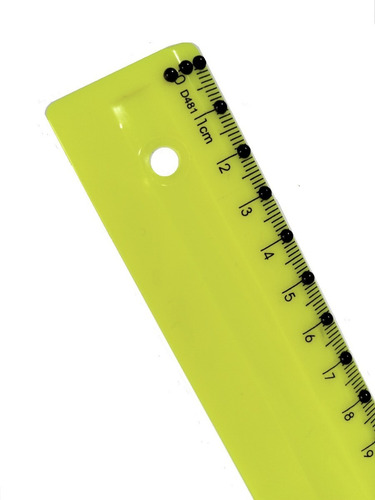 Imagem 2 de 2 de Régua Baixa Visão Braille Tátil Adaptada Alto Contraste 30cm