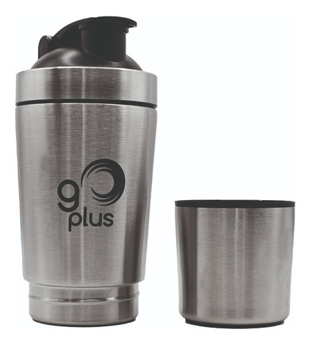 Iron Shaker Go Plus Premium Fitness 500 Ml Plateado