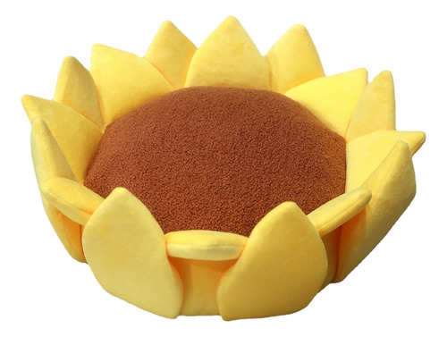 Almofada De Meditação Para Cadeira, Redonda, Amarelo 40cm