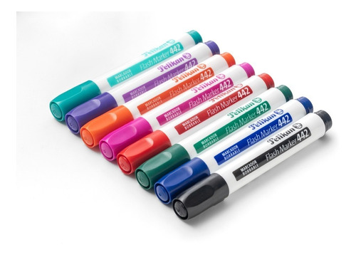 Imagen 3 de 5 de Marcadores Para Pizarra Pelikan 442 X 8 Colores