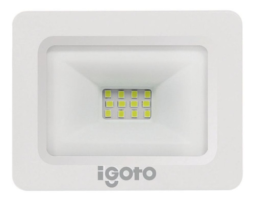 Lámpara Tipo Reflector Led Blanco 10w 100/240v 3000k Igoto