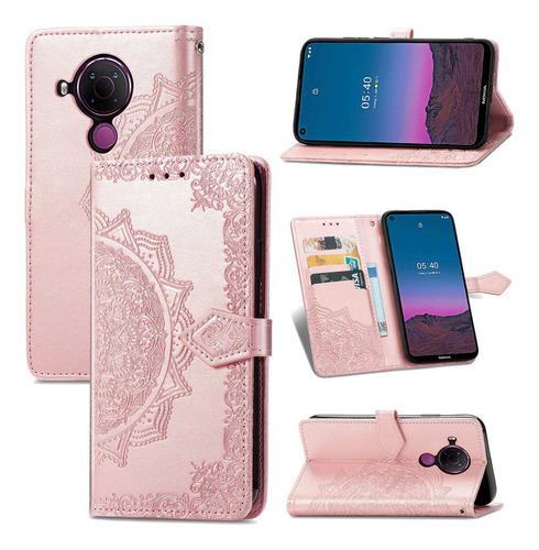 Funda Con Tapa Tipo Cartera Sd60 Para Nokia 5.4