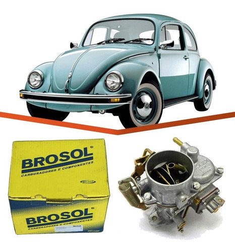 Imagem 3 de 4 de Carburador Fusca 1500 1600 Gasolina H30 Original Brosol Novo