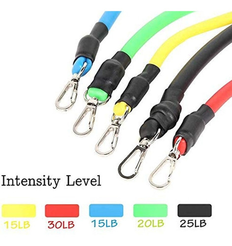 Bandas Ligas Elasticas De Resistencia Ejercicios 17 Piezas Amarillo