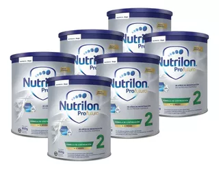Pack Nutrilon Profutura 2 de 6 a 12 meses lata de 800g por 6 unidades