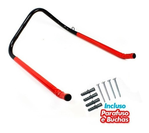 Imagem 5 de 6 de Suporte Horizontal De Parede Para Pendurar Duas Bikes