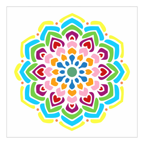 Stencil Mandala - 30x30 - Ref 9514