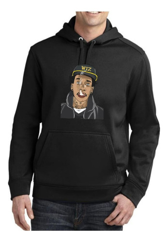 Moletom Canguru Blusa De Frio Wiz Khalifa Fumando Masculina