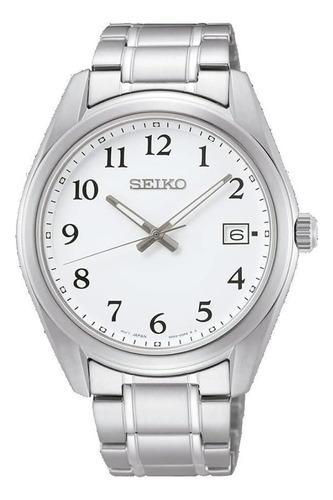 Reloj Pulsera  Seiko Sur459p1 Del Dial Blanco