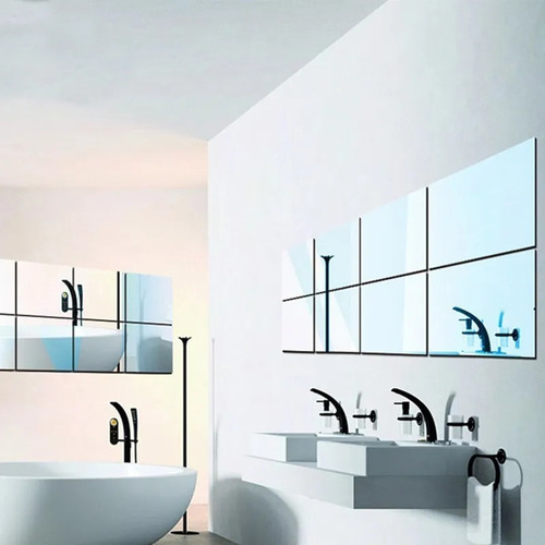 Pegatinas Reflectantes De Pared Con Espejo Falso For Decora