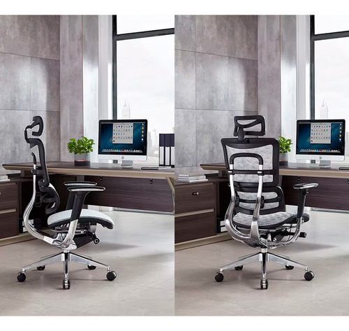 Cadeira Ergonômica Presidente Ergohaustecido Mesh - Branco
