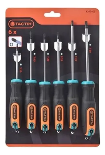 Atornillador Torx Juego 6 Pzas. Tactix 205405