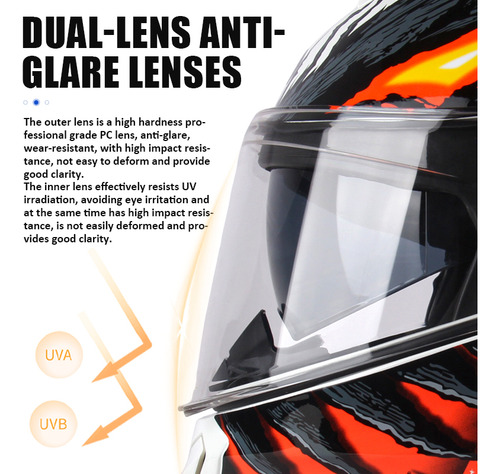 Casco De Motocicleta De Doble Lente Con Certificación 3c, Se