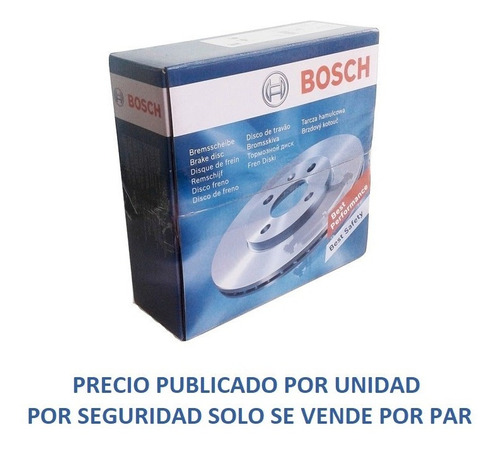 Disco De Freno Bosch Delantero Mercedes Benz 300d/td