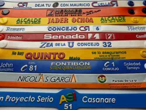 Manilla Tivek Eventos Por Combo De 100 Und Personalizadas