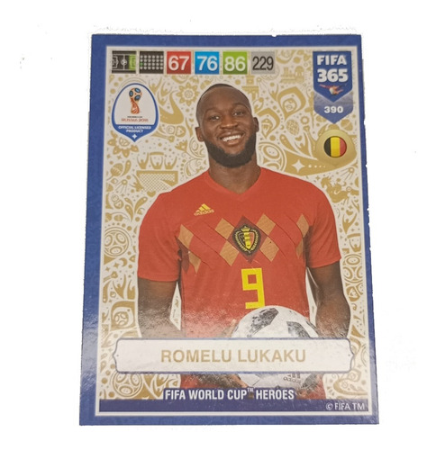Carta Romelu Lukaku Adrenalyn Fifa 365 2019 Hcdm Romelu Lukaku Héroes De La Copa Del Mundo