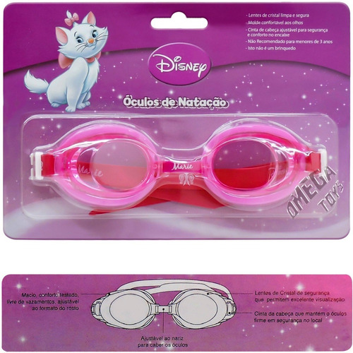 Óculos De Natação Piscina Infantil Gata Marie Disney - Gedex