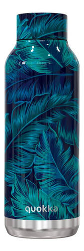 Botella Térmica En Acero Inoxidable Quokka Solid 510ml Color Deep Jungle