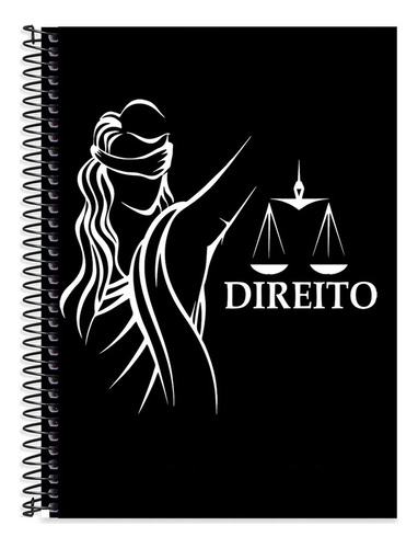Caderno Escolar Direito 20 Matérias 400 Folhas