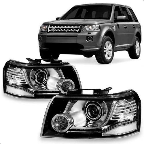 Par Farol Freelander 2 2006 A 2013 D3s C/ Led Crom. 12 Pinos