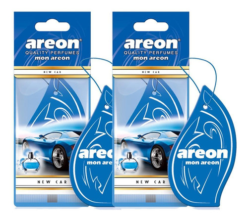 Kit 2 Perfumes Carro Cheirinho Aromatizador Areon New Car