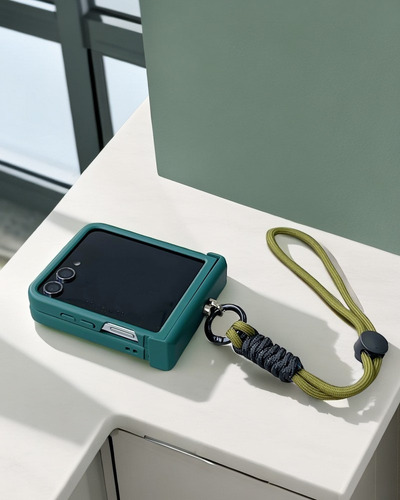 = Para Samsung Zflip6/5/4/3 Funda De Teléfono Colgante +cuerda