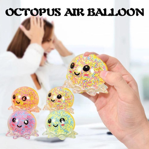 L Juguetes For Apretar Bolas De Pulpo De Calamar Con Luz