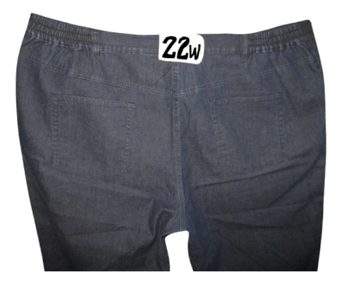 Capri Bermuda Azul Mezclilla Talla 22w (40/42) Lark Lane