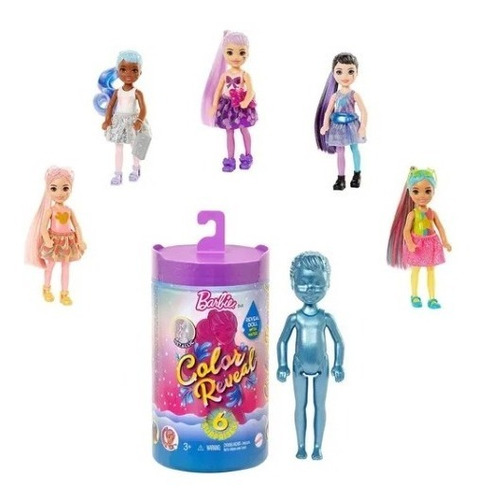 Muñeca Barbie Chelsea Color Reveal Con 6 Sorpresas Mattel