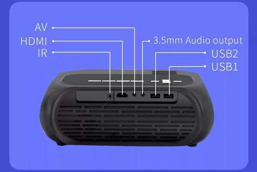 Kit 13 Unidades Projetor T7 Espelhamento Wi-fi 4000 Lumens